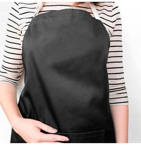 Фартух-передник з саржи (чорний)