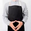 Фартух-передник з саржи (чорний)