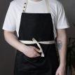 Фартух-передник з саржи (чорний)