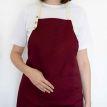 Фартук-передник из саржи (бордовый)