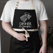 Фартук Dinner is coming (черный)