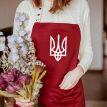 Фартух «Герб України» (бордовий)