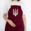 Фартух «Герб України» (бордовий)
