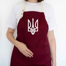 Фартук «Герб Украины» (бордовый)