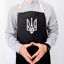 Фартук «Герб Украины» (черный)