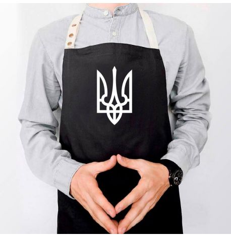 Фартух «Герб України» (чорний)
