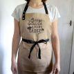 Фартук "Готую краще, ніж Джеймі Олівер" (бежевый)