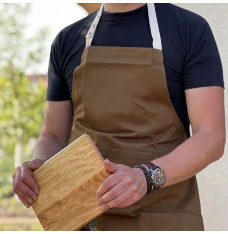 Фартук-передник из саржи (хаки)