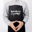 Мужской фартук "Красавчик готує" (черный)