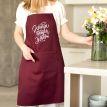 Женский фартук "Краща бабуся у світі" (бордовый)