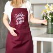 Женский фартук "Краща мама у світі" (бордовый)