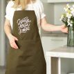 Женский фартук «Краща мама у світі» (хаки)