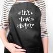 Фартук Live. Love. Bake (черный)