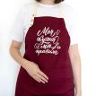 Фартук "Моя кухня. Мої правила" (бордовый)