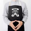 Мужской фартук "Мужик сказал. Мужик приготовил" (черный)