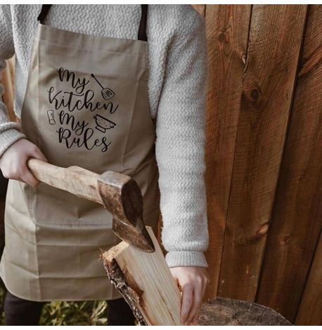 Фартук My kitchen. My rules (бежевый)