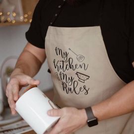 Фартук My kitchen. My rules (бежевый)