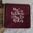Фартук My kitchen. My rules (бордовый)