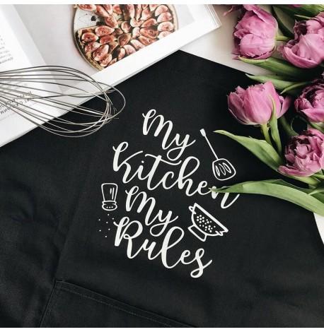 Фартук My kitchen. My rules (черный)