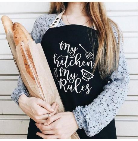 Фартук My kitchen. My rules (черный)