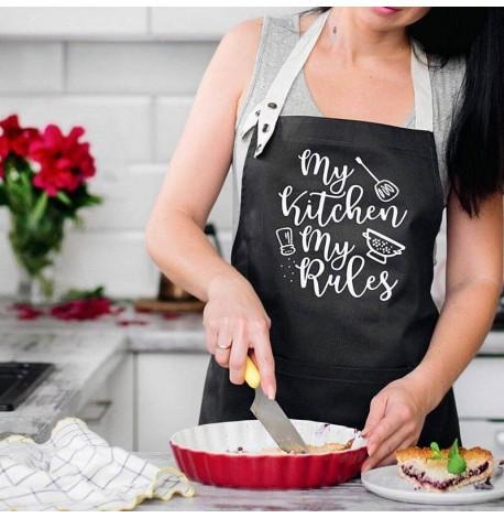 Фартук My kitchen. My rules (черный)