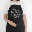 Фартук My kitchen. My rules (черный)