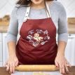 Фартук "Пряничек" (бордовый)