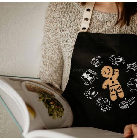 Фартук "Пряничек" (черный)