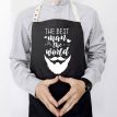 Мужской фартук The best man in the world (черный)