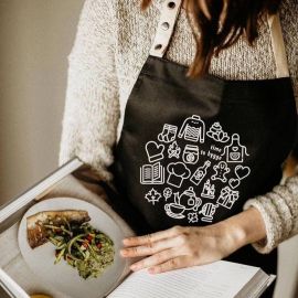 Фартух Time to hygge (чорний)