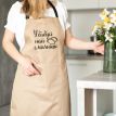 Женский фартук "У бабусі найсмачніше" (бежевый)