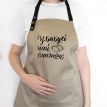 Женский фартук "У бабусі найсмачніше" (бежевый)