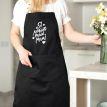Женский фартук "Я люблю тебе, мам" (черный)