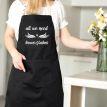 Женский фартук-передник All we need is brows and lashes (черный)