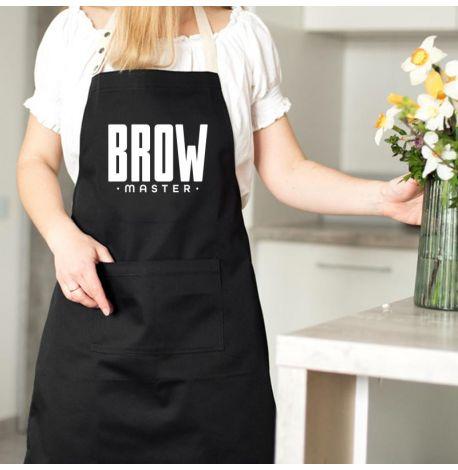 Женский фартук-передник Brow master (черный)
