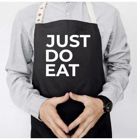 Фартух Just Do Eat (чорний)