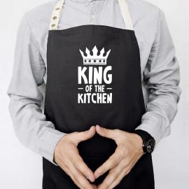 Чоловічий фартух King of the kitchen (чорний)