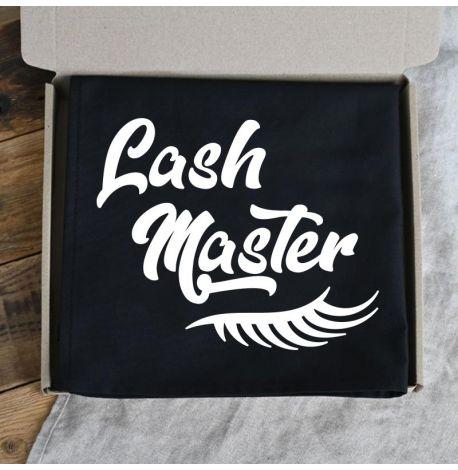 Женский фартук-передник Lash master (черный)