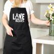 Женский фартук-передник Love nails (черный)