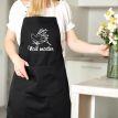 Женский фартук-передник Nail master (черный)
