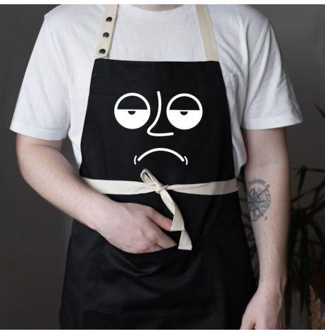 Фартук Sad face (черный)