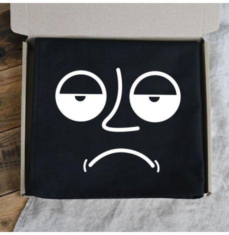 Фартук Sad face (черный)