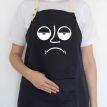 Фартук Sad face (черный)