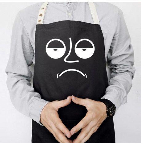 Фартук Sad face (черный)