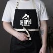 Мужской фартук «Жарю не тільки м'ясо» (черный)