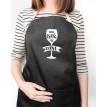 Фартух Will cook for wine (чорний)