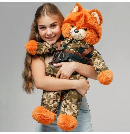Плюшевая игрушка «Котик ВСУ» (рыжий)