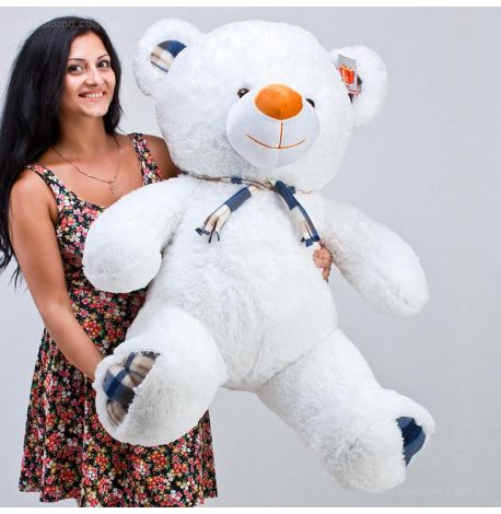 Плюшевий ведмедик «Барнік» 130 см (білий)