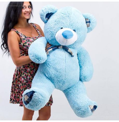 Плюшевий ведмедик «Барнік» 130 см (блакитний)