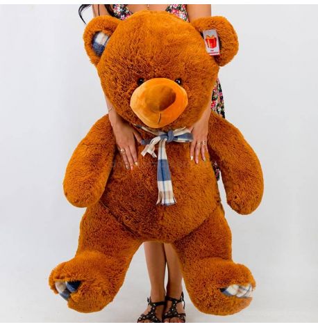 Плюшевий ведмедик «Барнік» 130 см (коричневий)